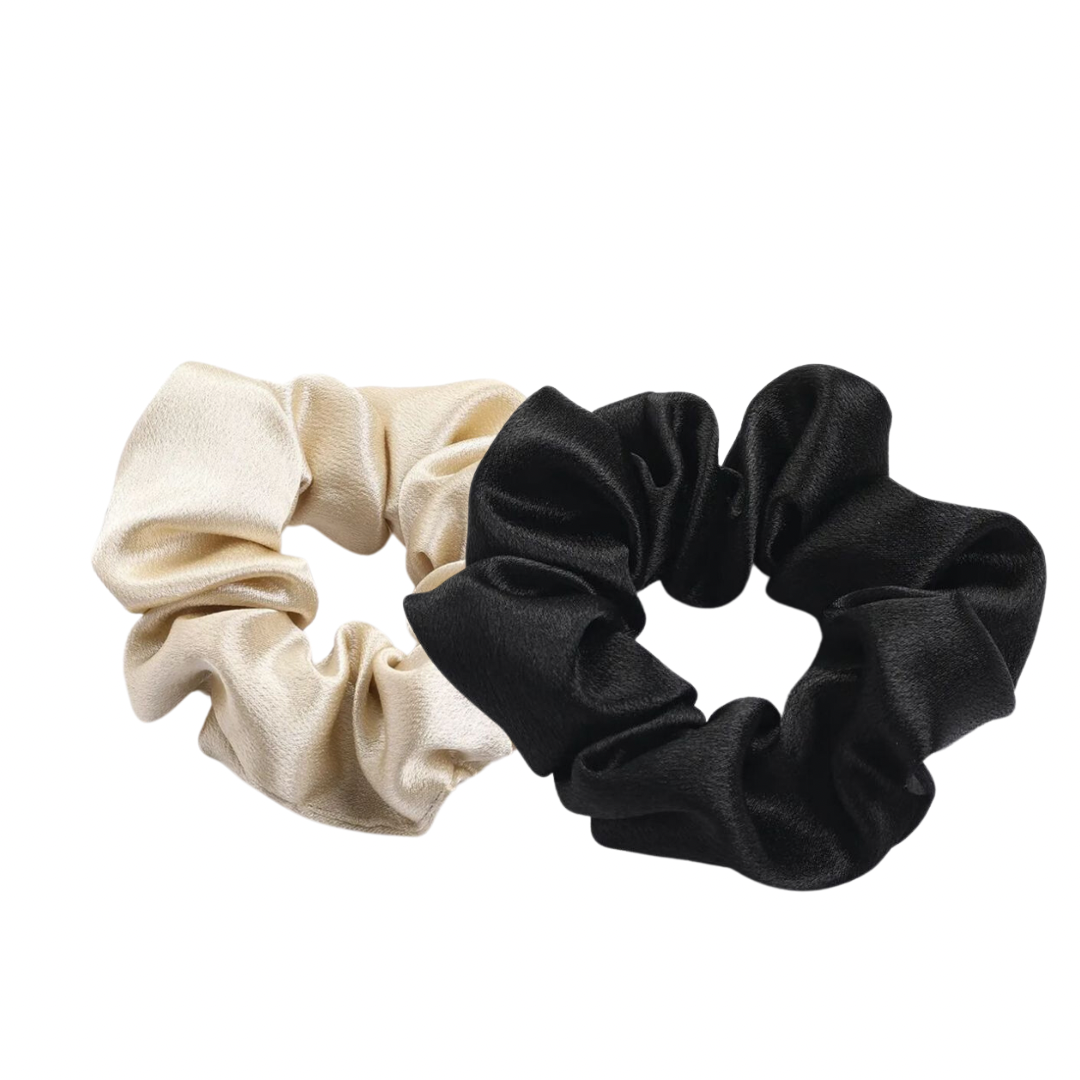 SATIN SILK SCRUNCHIES